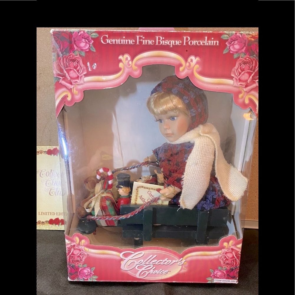 Porcelain Christmas doll